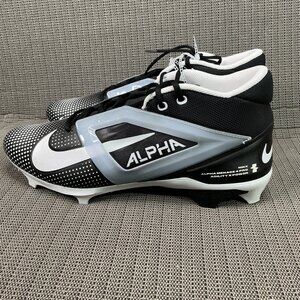 Nike Alpha Menace 4 Pro Agility X Power Mens Size 16 Black/White Football Cleats
